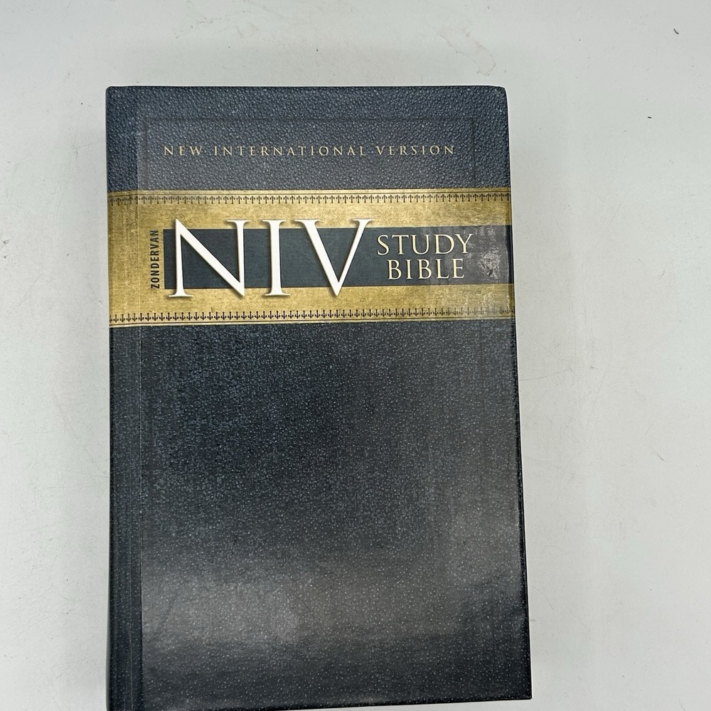 Zondervan NIV Study Bible Hardcover By‎ Zondervan  GOOD 2008 Update